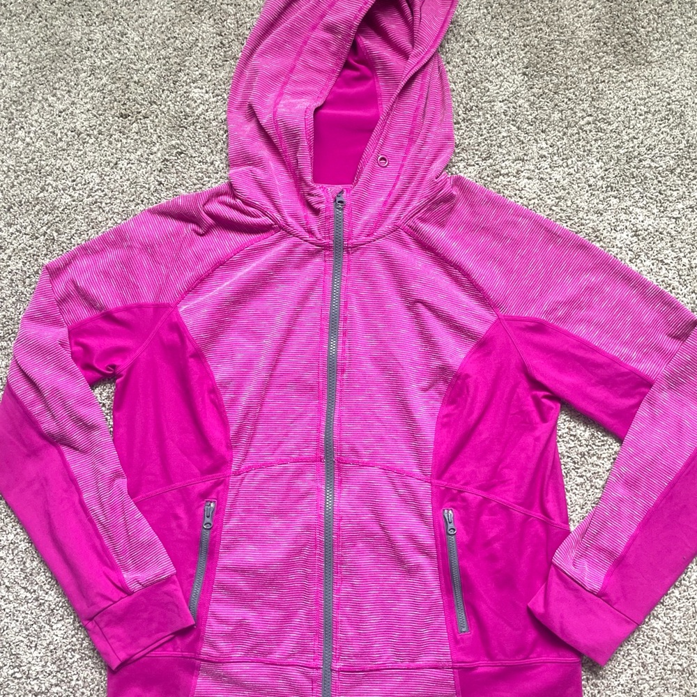 Women's Pink Hooded Jacket
